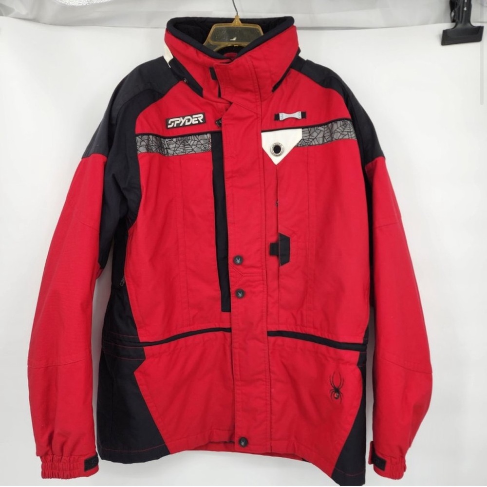 SPYDER XT Vintage Men's Heavy Weight Insulated Red Ski Snowboard Jacket XL